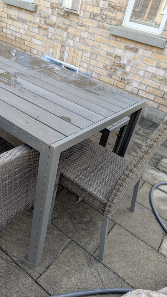 7-Piece Patio Dining Set with Table and Bench