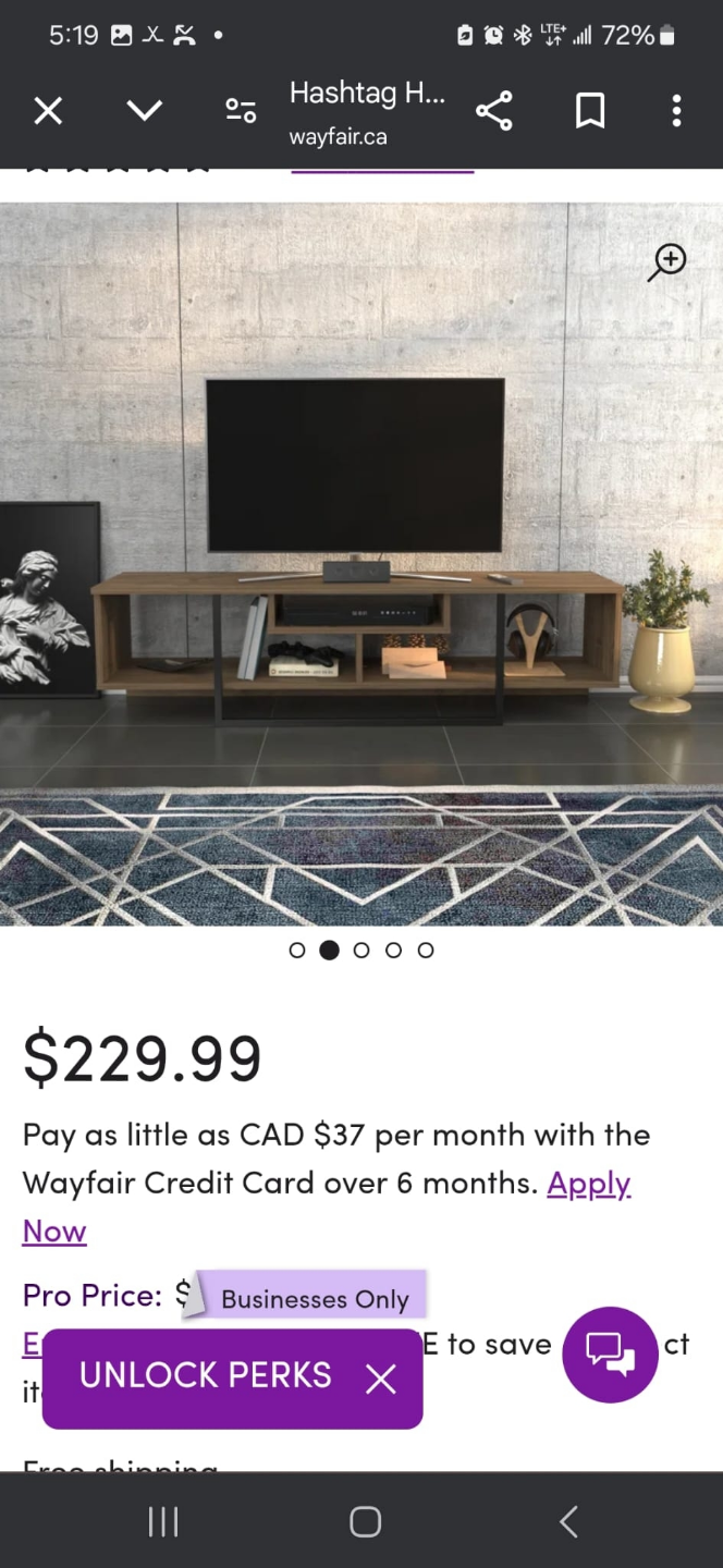 Modern TV Stand - Long Console Table - photo 5