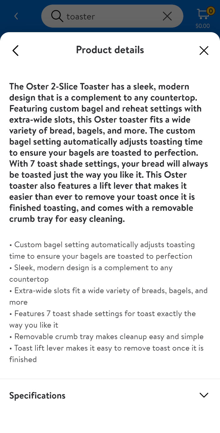 Oster 2-Slice Toaster with Bagel setting- Black - photo 5
