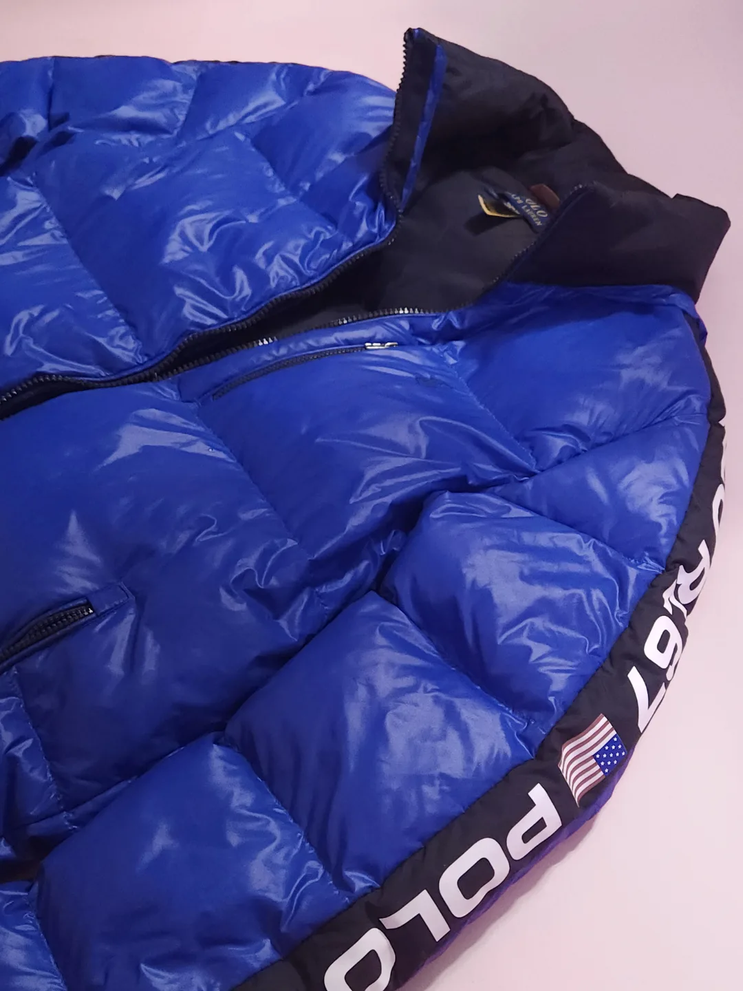 Men's Polo Ralph Lauren Blue Puffer Jacket image indicator(3)