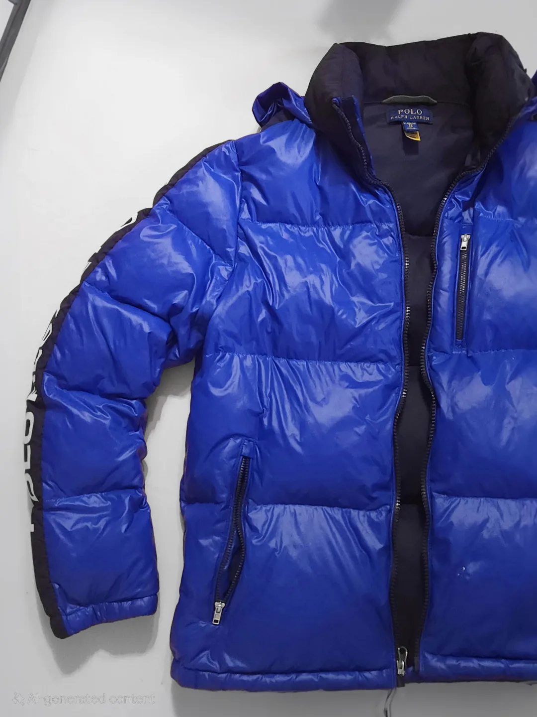 Men's Polo Ralph Lauren Blue Puffer Jacket image indicator(4)