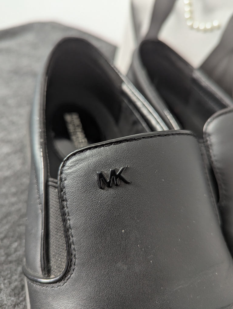 Michael Kors Black Leather Slip-On Shoes - photo 3