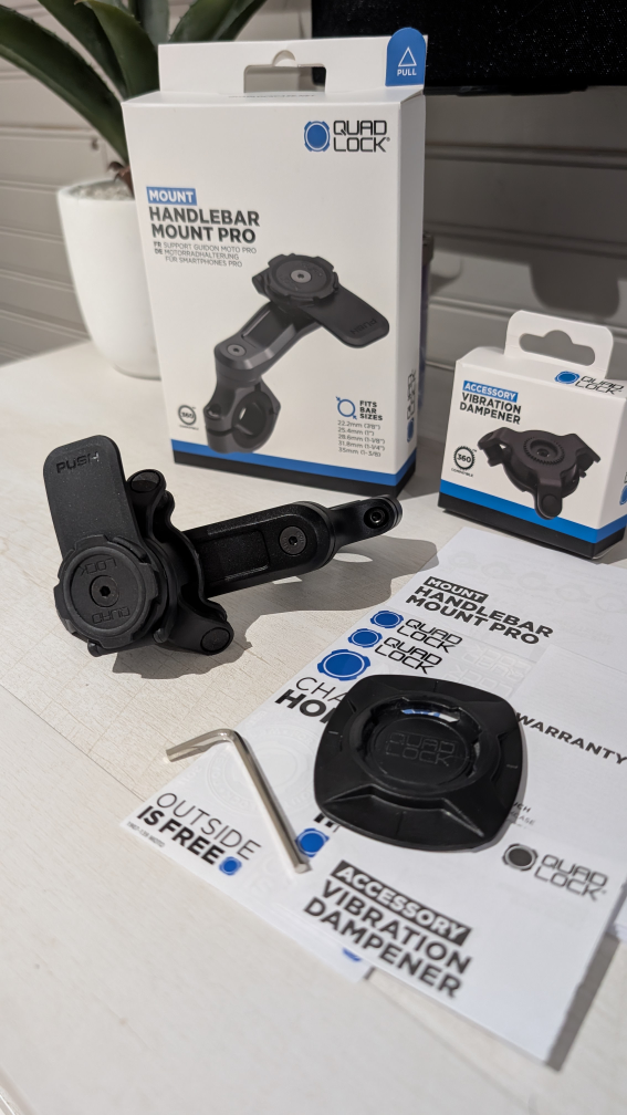 QuadLock Handle Bar Mount Pro & Vibration Dampener