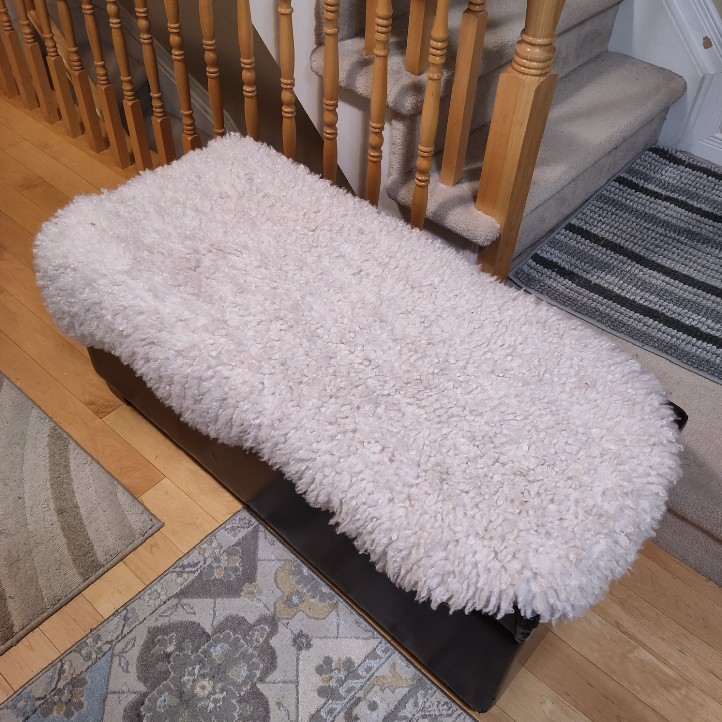 Three-Piece Storage Ottoman Bench - photo 2