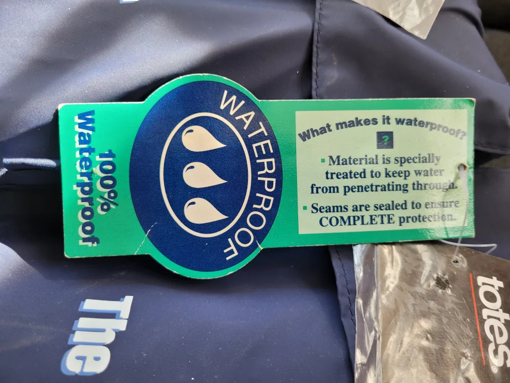 Totes Rainstopper Jacket and Pants Set - Size Medium - Navy Blue image indicator(3)