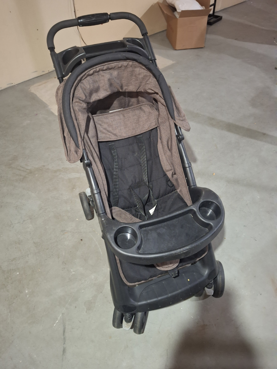 Used Baby Stroller - Brown and Black junior brand