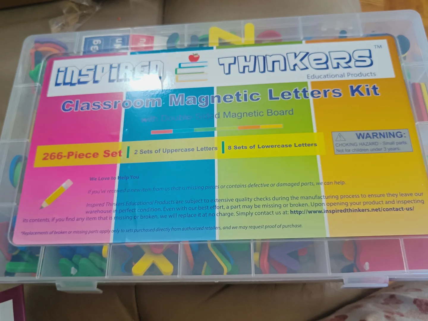 🧡 Inspired Thinkers Classroom Magnetic Letters Kit - 266 Pieces thumbnail