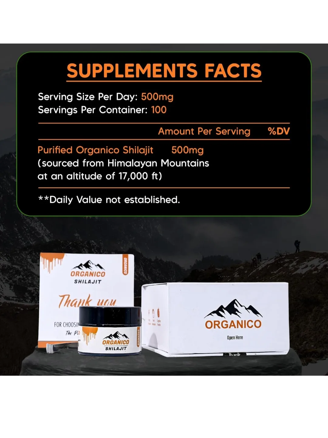 Organico Shilajit Supplement - 100 Servings image indicator(7)