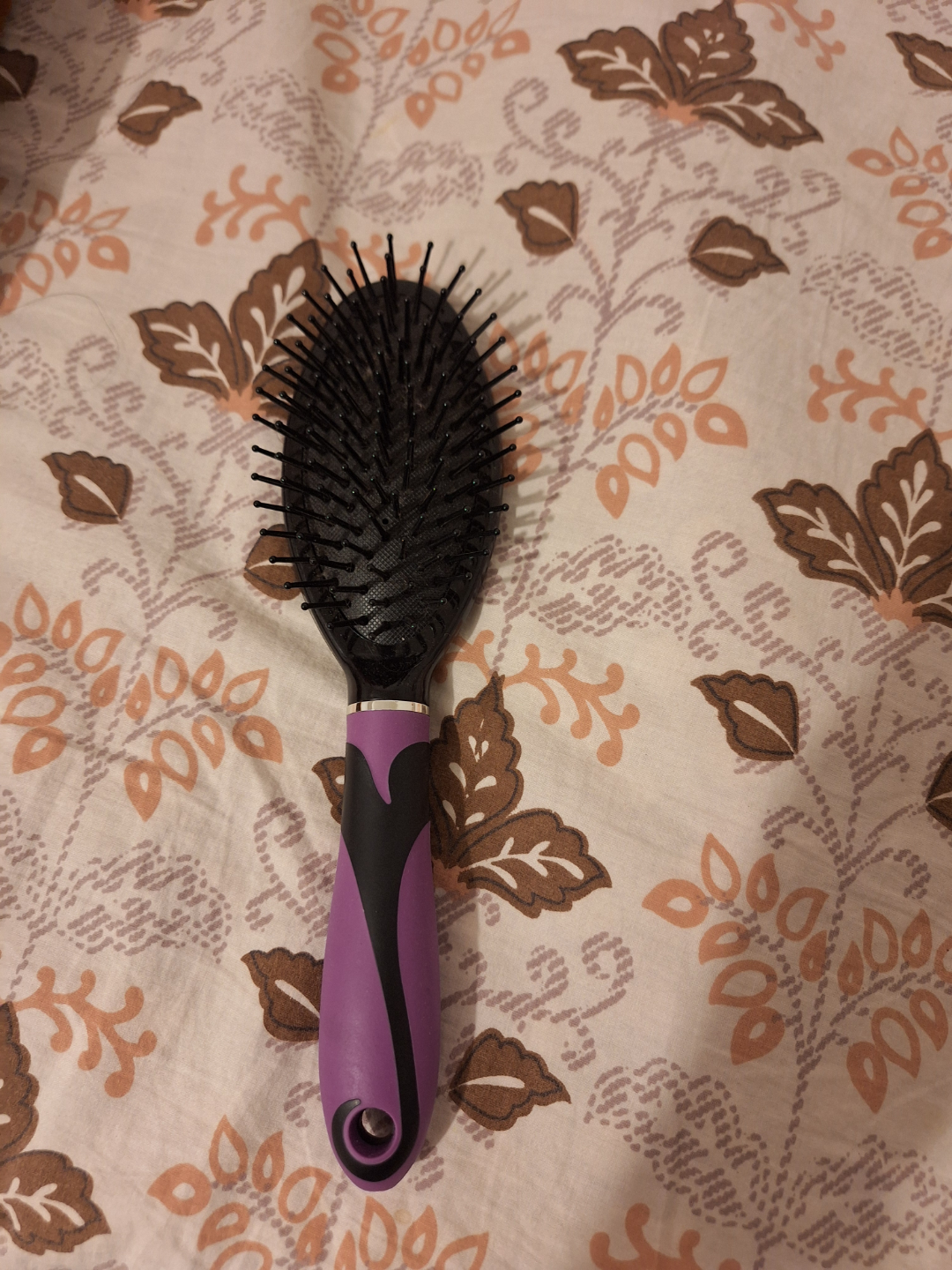 Purple and Black Paddle Hair Brush - photo 3