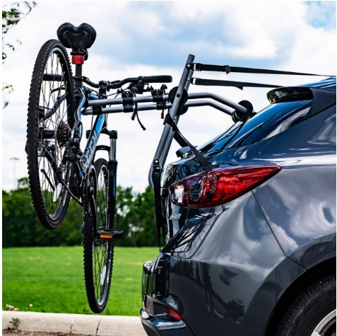 DK2 BCR190 3-Bike Trunk Mount Bike Rack w/ 6 Adjustable Straps