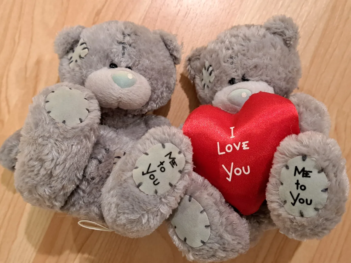 5" Pair of Me to You Teddy Bears with Heart image indicator(3)
