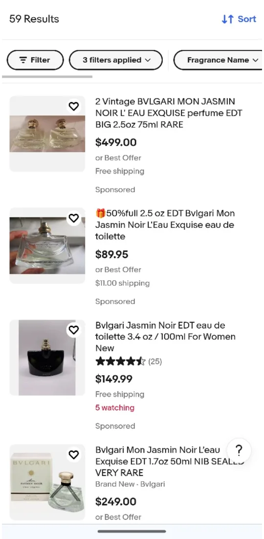 BVLGARI Mon Jasmin Noir L'Eau Exquise Eau de Toilette 2.5 FL oz image indicator(3)