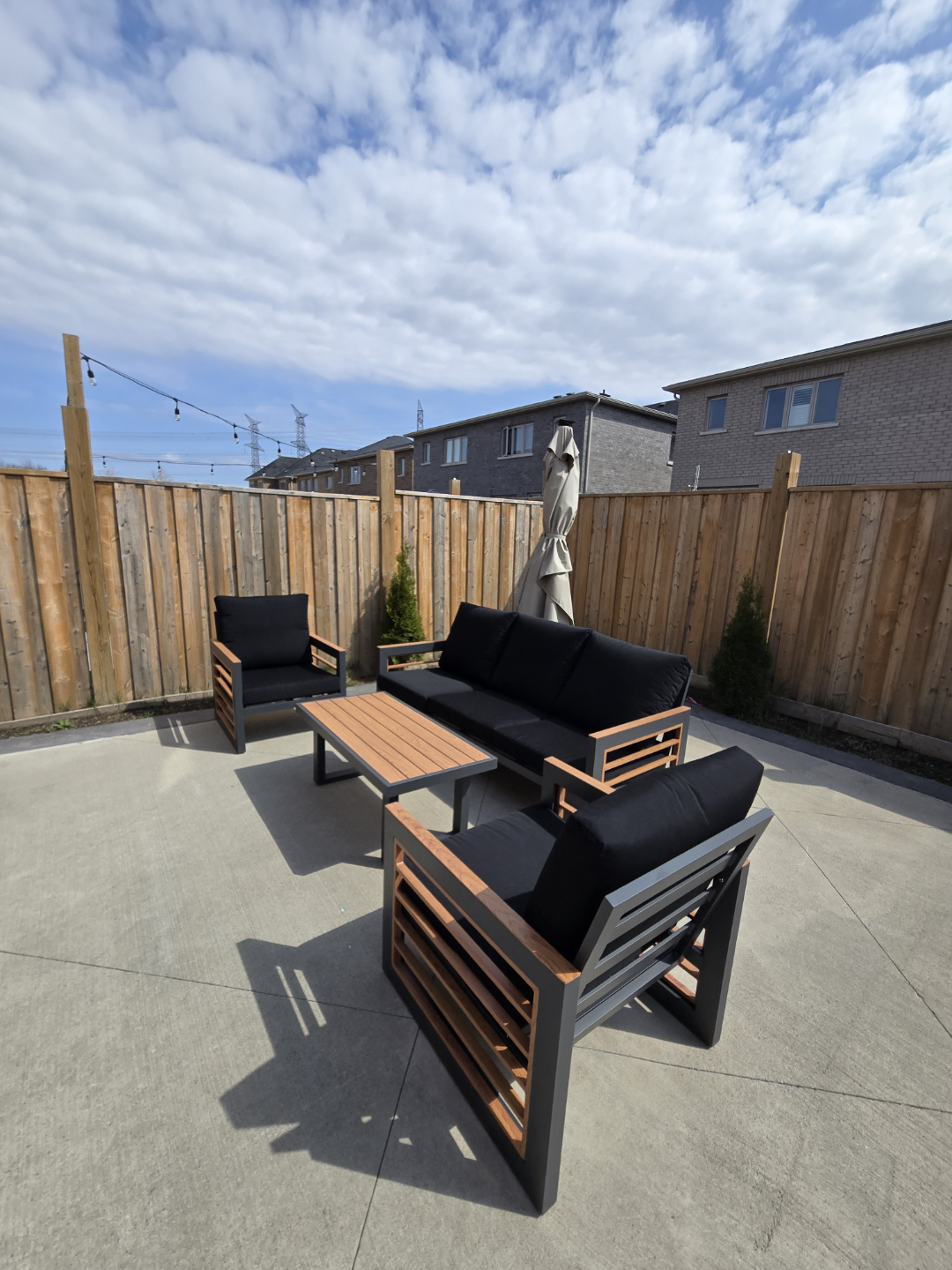 4-Piece Outdoor aluminum Patio Conversation Set - photo 3