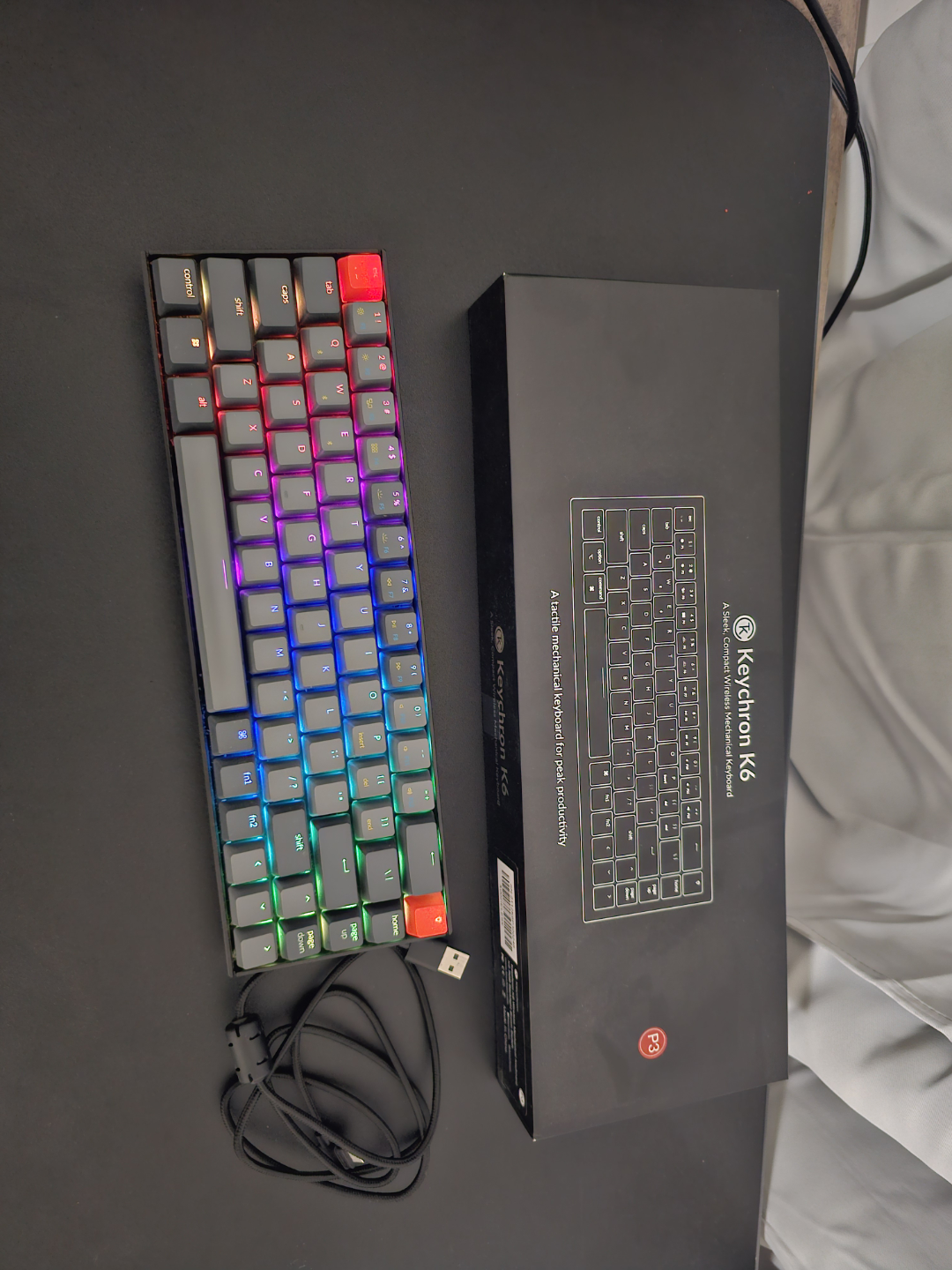 Keychron K6 Mechanical Keyboard - RGB Backlit