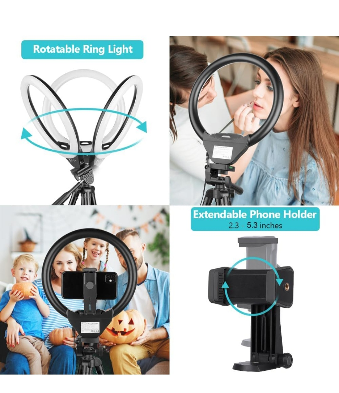 Ring Light with Tripod Stand & Phone Holder - photo 3