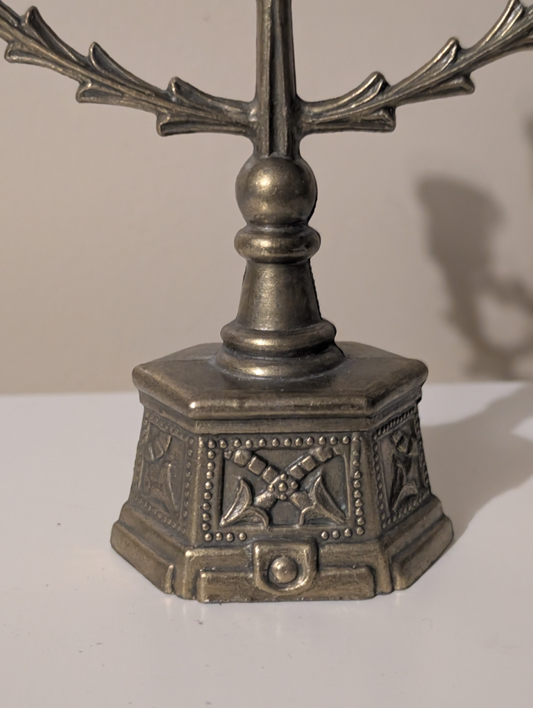 Vintage Brass Five-Branch Candelabra - photo 2