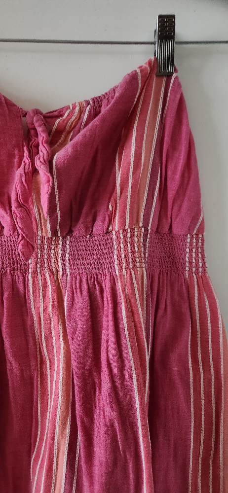 Pink and White Striped Tube Dress - photo 3