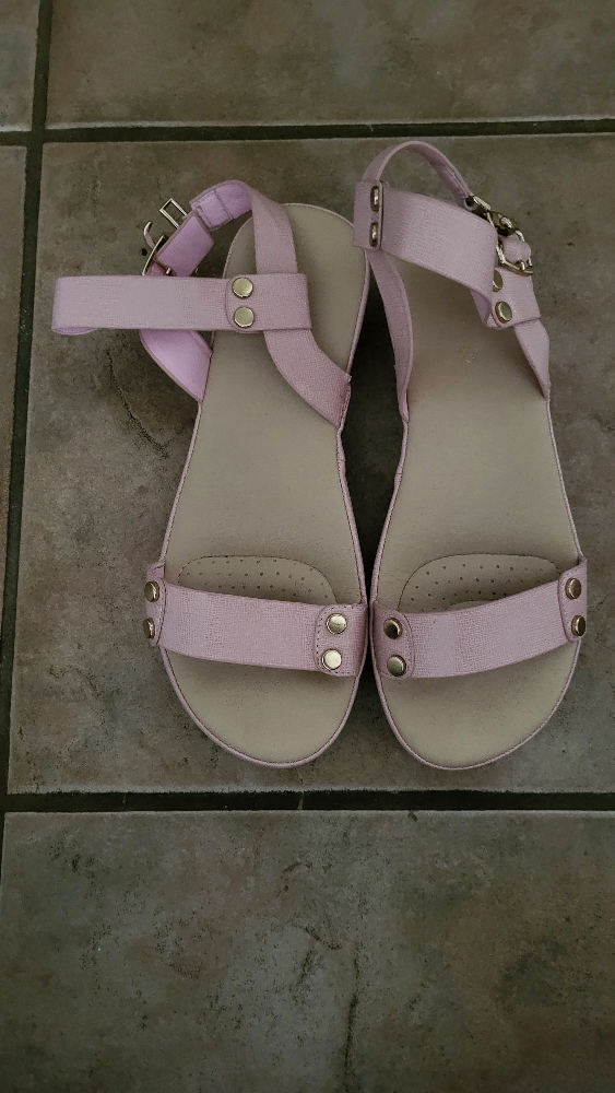 Women's Pink Buckle Sandals Size 36