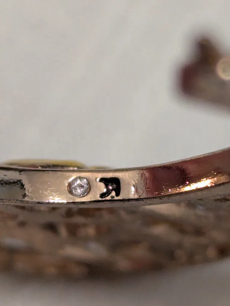 Rose Gold  tone Floral Hoop Earrings image indicator(2)