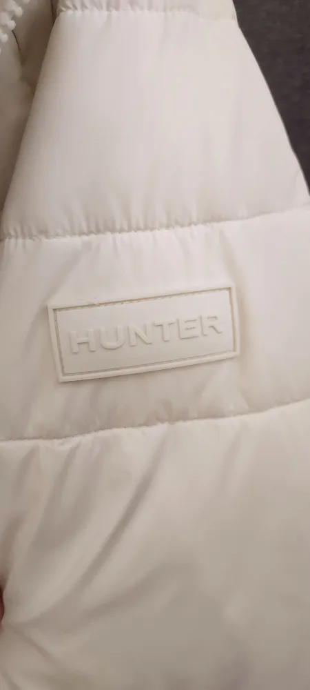 (NEW) Hunter Almond Marshmallow Mid Length Puffer Jacket - Cream image indicator(7)