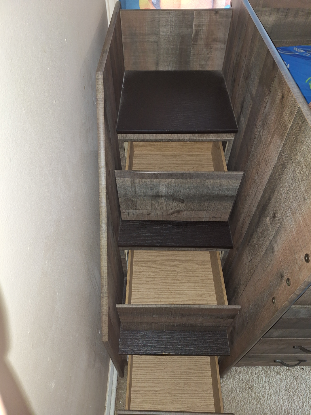 Kids Twin Loft Bed with Storage and Stairs - photo 5