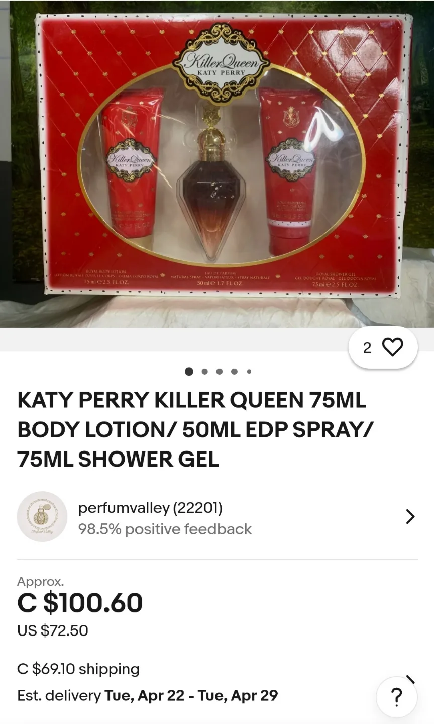 New Katty Perry Killer Queen Perfume 3-Piece Gift Set image indicator(7)