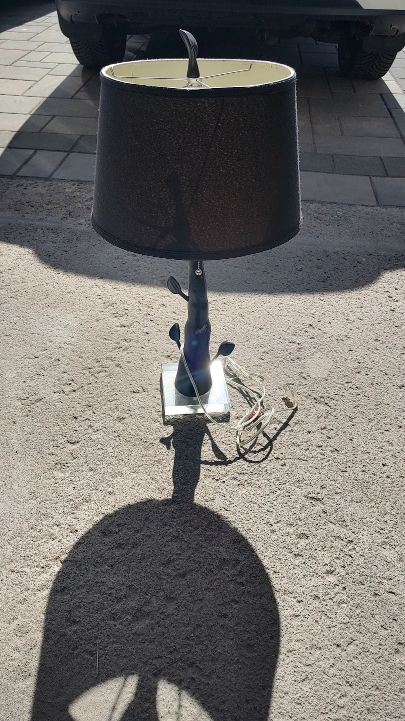 Unique Table Lamp with Abstract Base image indicator(2)