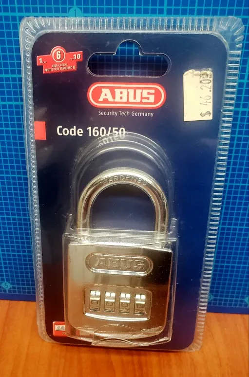 ABUS Code 160/50 Combination Padlock - New in Package thumbnail