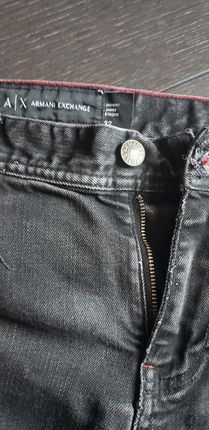 Armani Exchange Men's Distressed Straight Jeans - 32x34 image indicator(4)