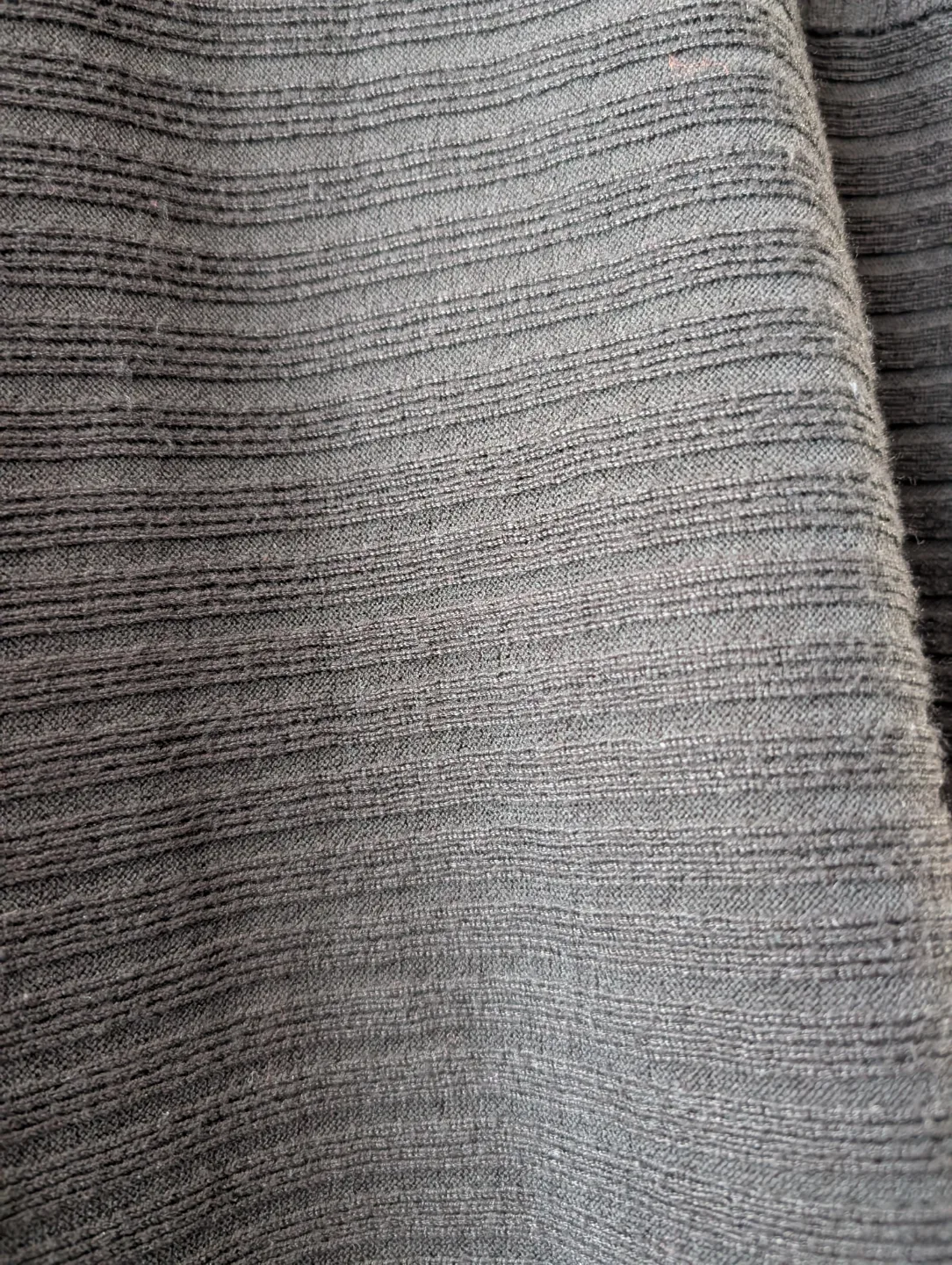 Verve Ami Black Ribbed Cardigan - Size Large image indicator(10)