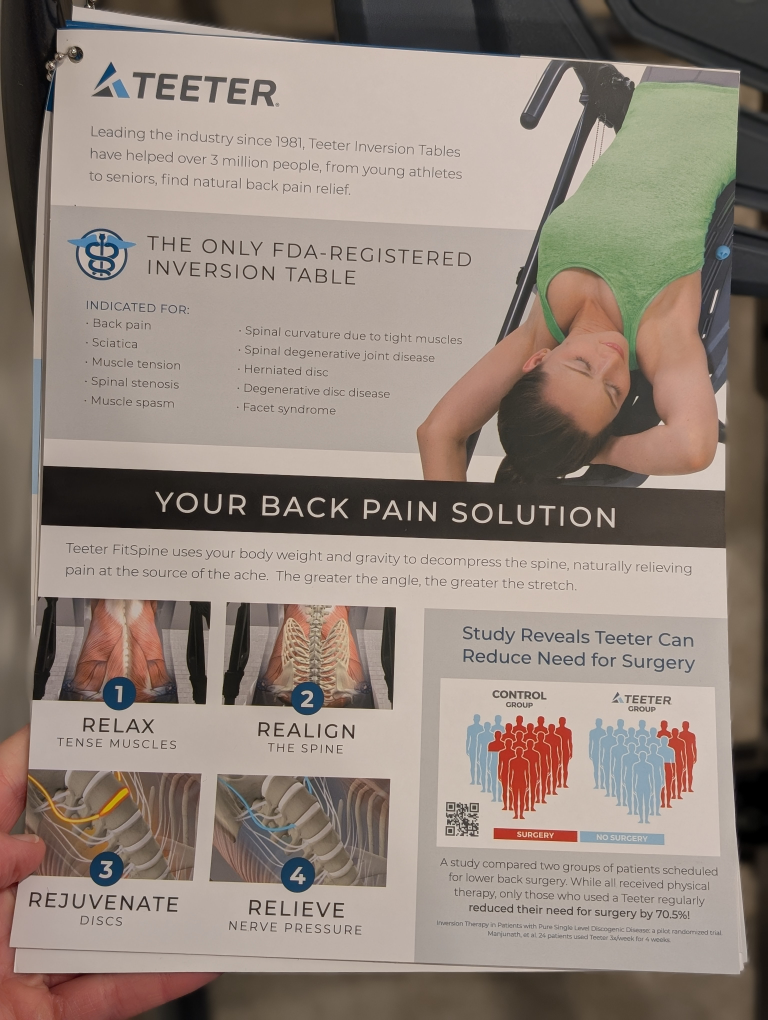 Teeter Inversion Table - Back Pain Relief 💚 - photo 5