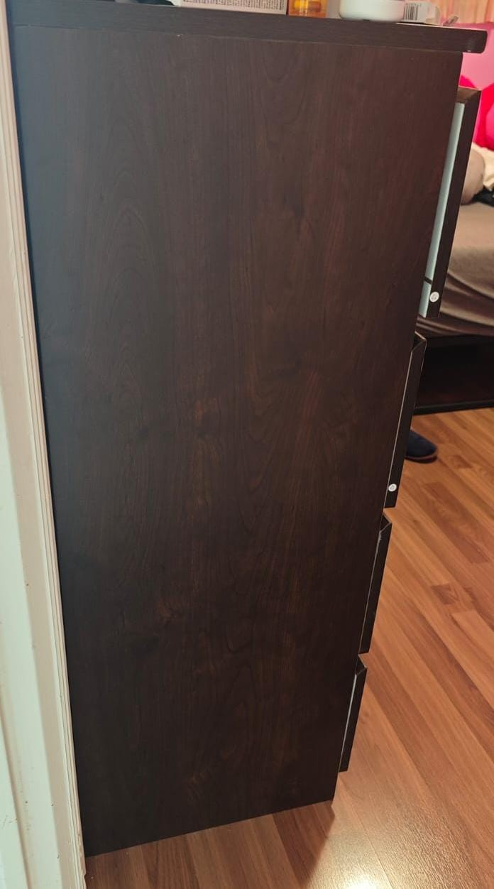 IKEA MALM 4-Drawer Chest - Dark Brown - photo 2