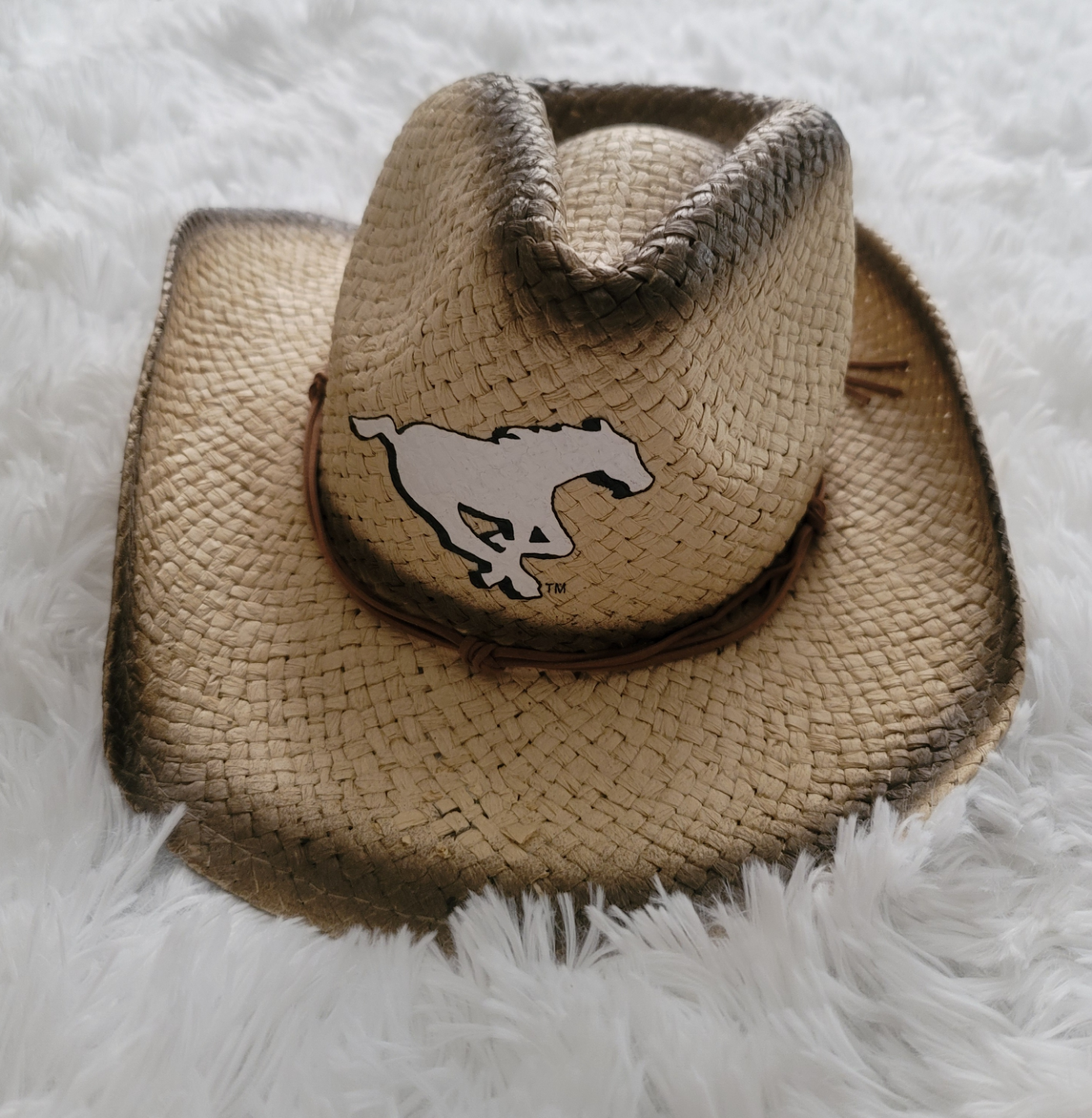Calgary Stampeders Straw Cowboy Hat