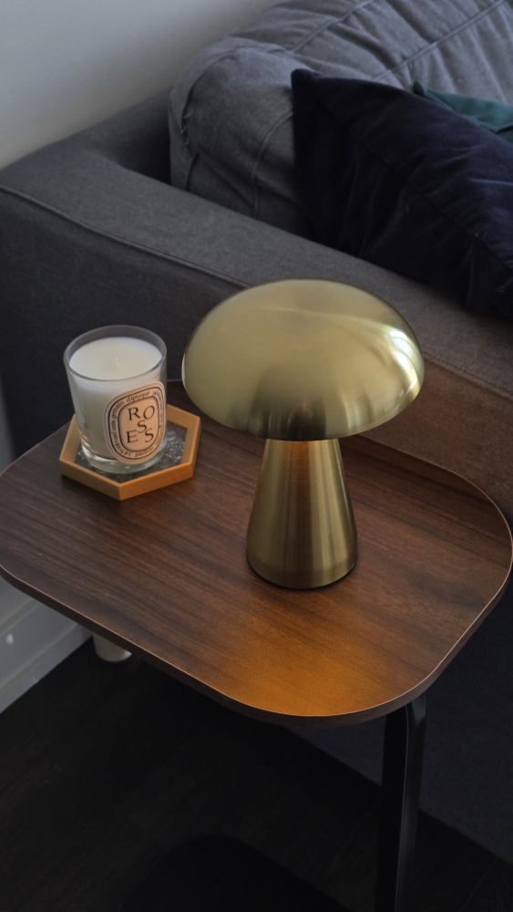 Gold Mushroom Table Lamp modern home decor touch switch