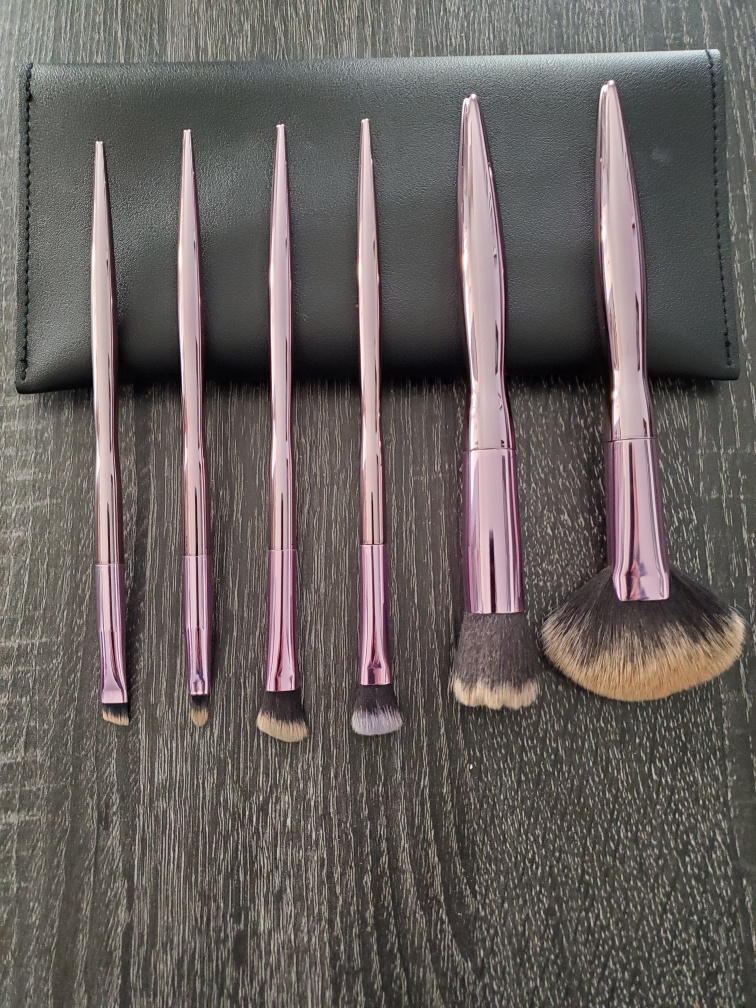 Rose Gold Makeup Brush Set with Case