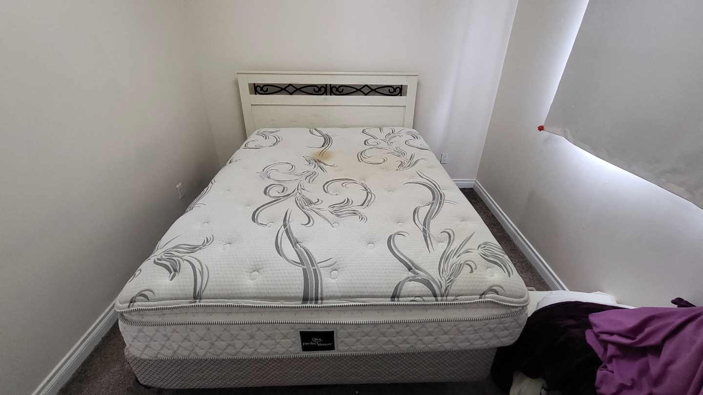 Queen Bed Frame and Mattress Set - photo 2