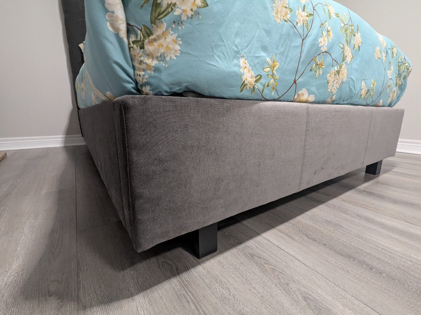 Rosemount Upholstered Bed Frame - Grey, Double size - photo 4