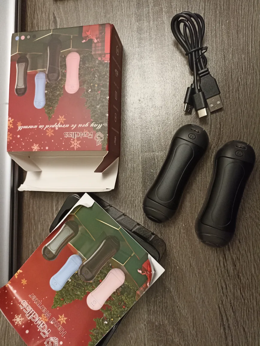 Brand New USB Pair of Rechargeable Hand Warmers with box image indicator(2)