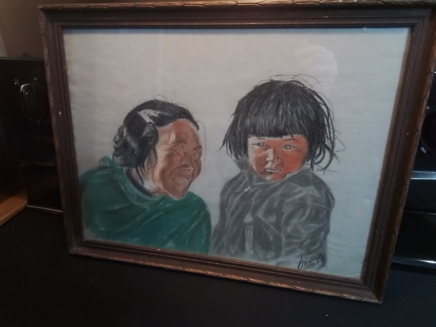An Excellent Signed Pastel Painting Victoria