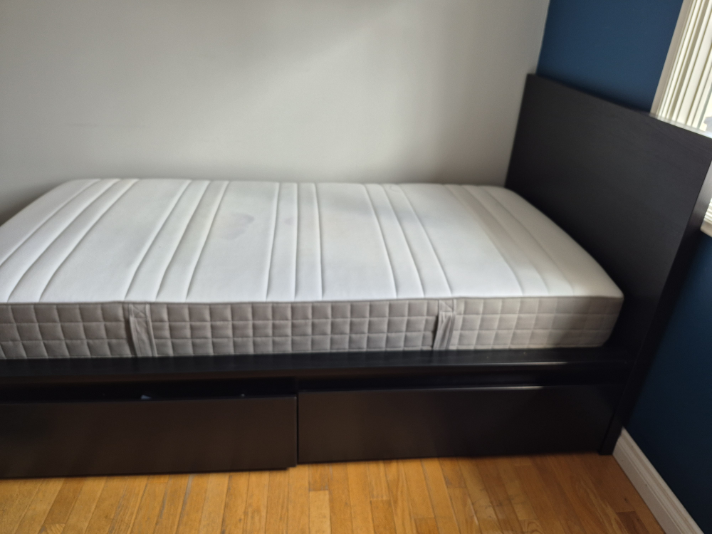 IKEA MALM Twin Bed Frame with Storage💚🥕