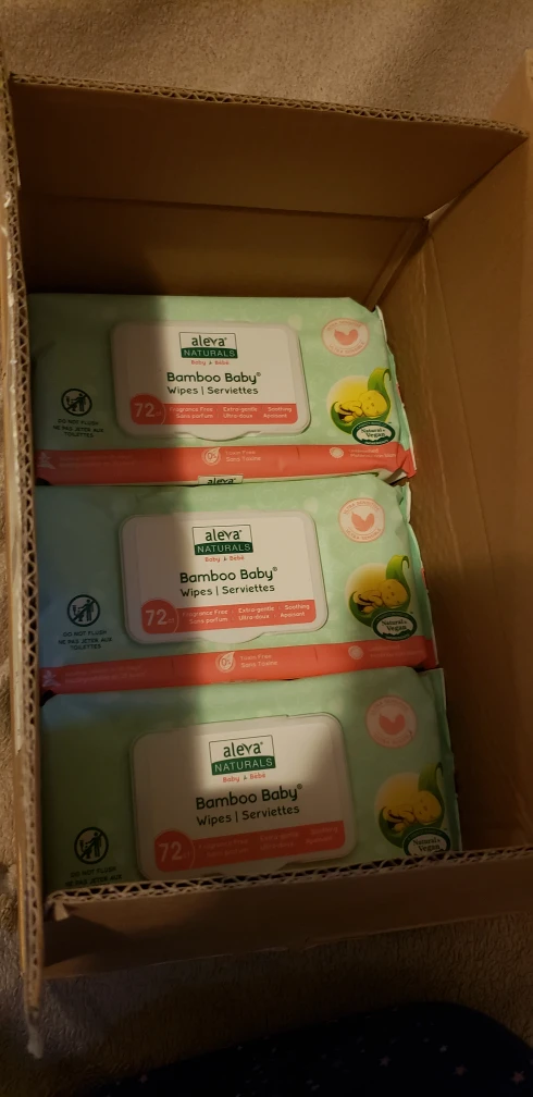 3 Packs Aleva Naturals Bamboo Baby Wipes