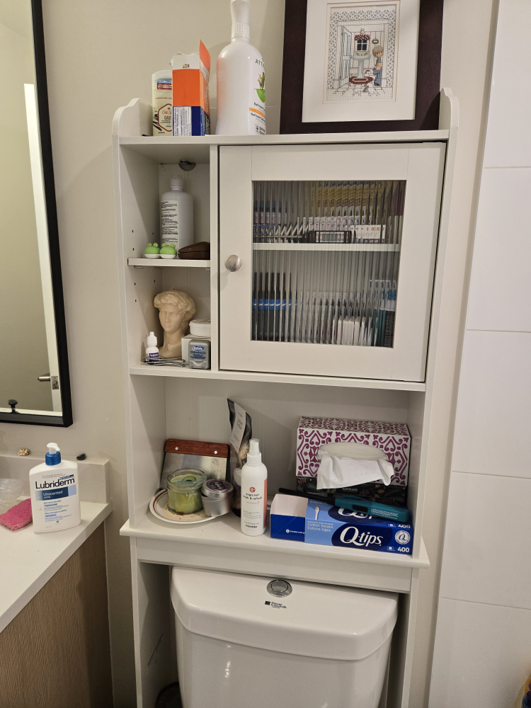 White Bathroom Cabinet Organizer 💚