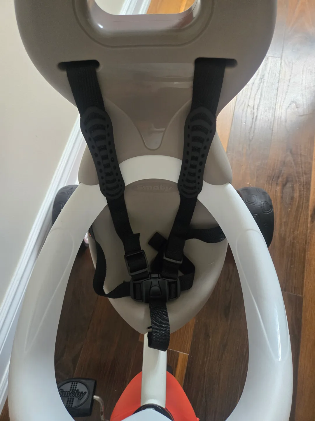 Smoby Tricycle with Parent Push Handle and Storage image indicator(4)