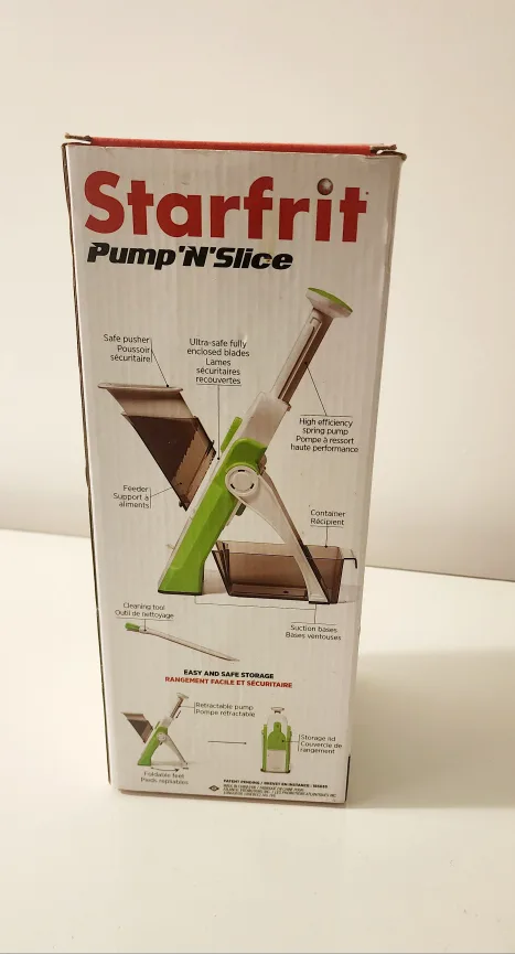 Starfrit Pump N'Slice Vegetable Slicer image indicator(3)