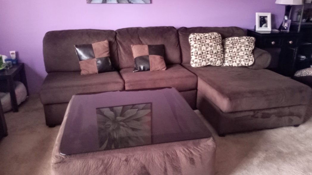Brown Sectional Sofa with Coffee Table🥕 - photo 2