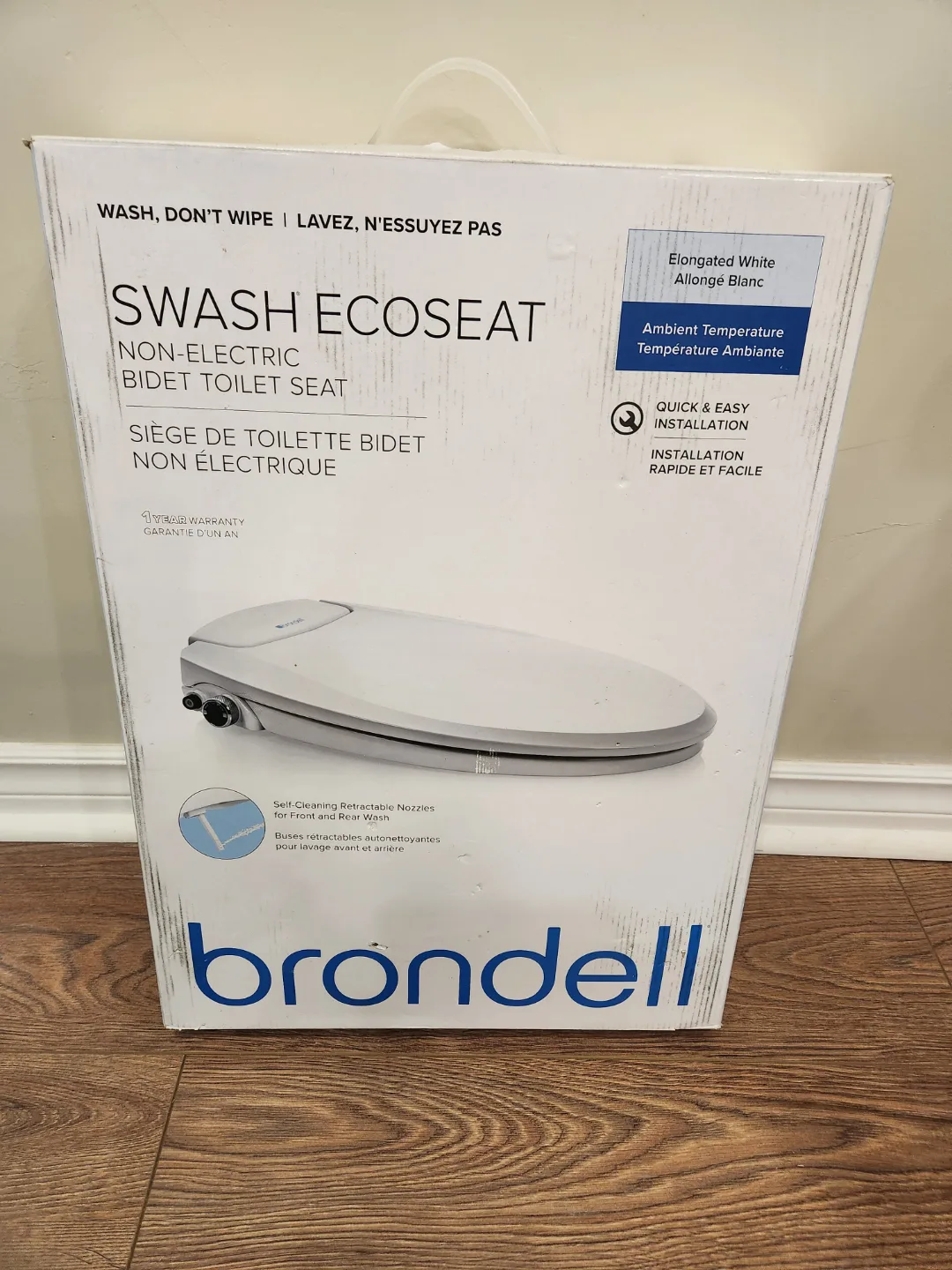 Brondell Swash EcoSeat Non-Electric Bidet Toilet Seat thumbnail