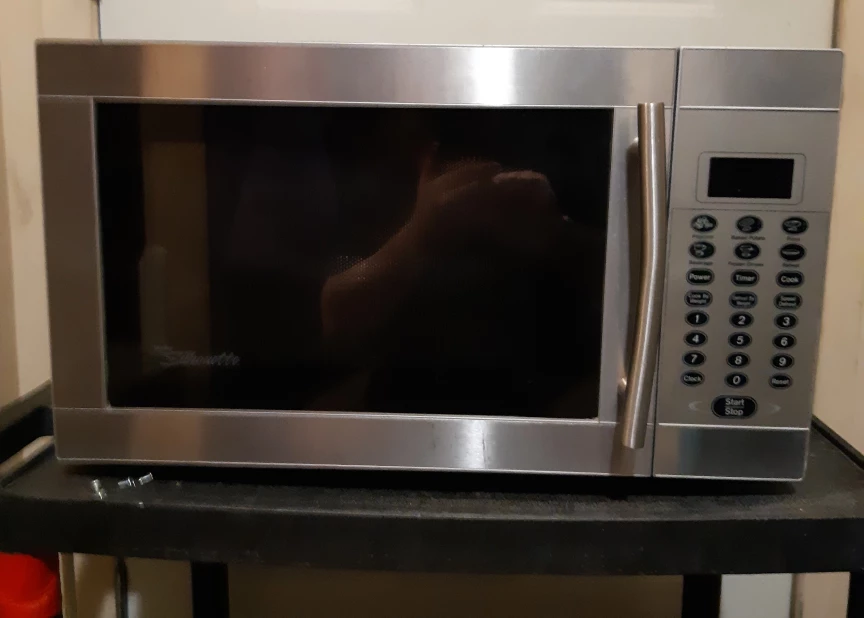 Silhouette Stainless Steel Microwave