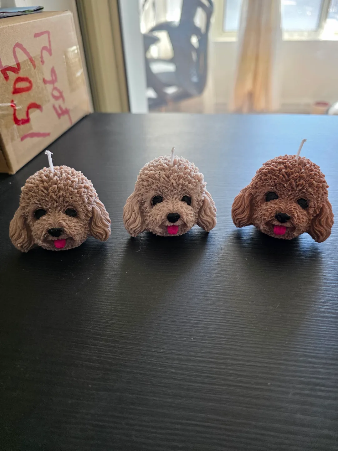 LAST 3 LEFT - Adorable Poodle dog Soy Wax Candles image indicator(3)