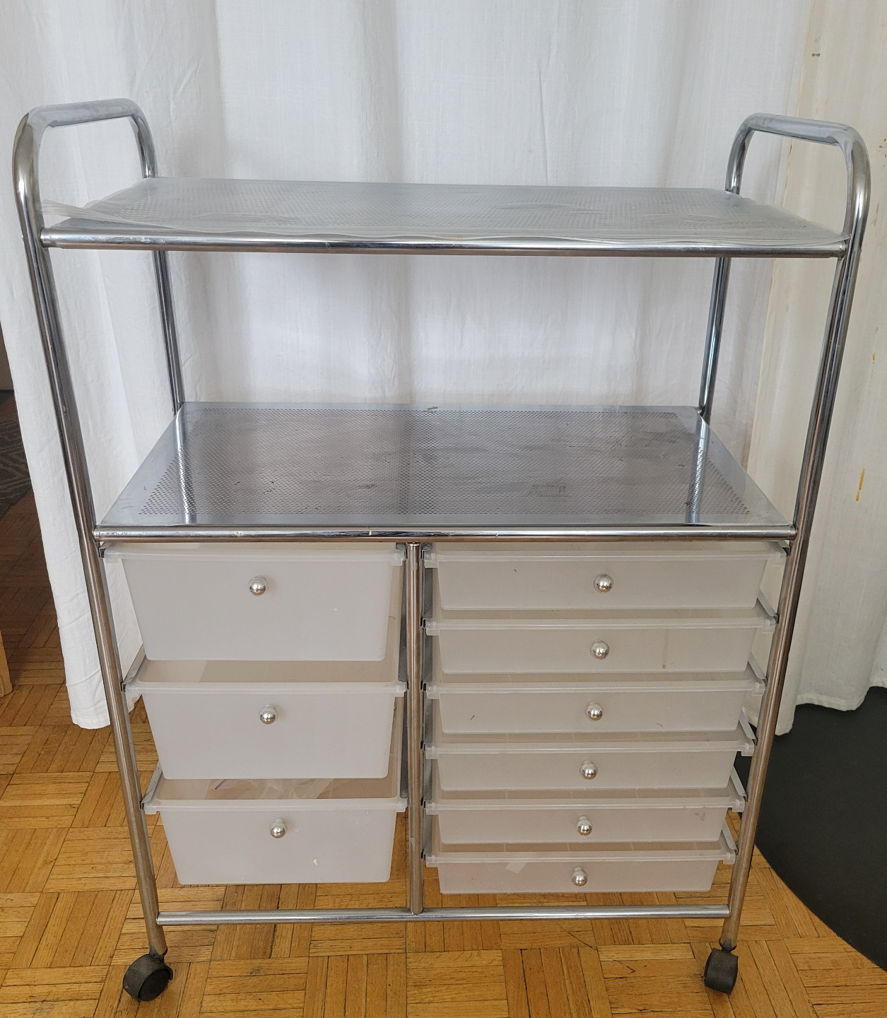 Rolling Cart with 9 Drawers unit