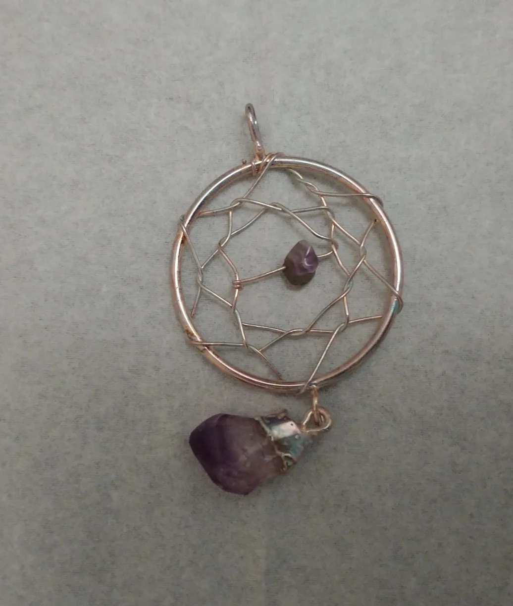 Amethyst Dreamcatcher Pendant image indicator(2)